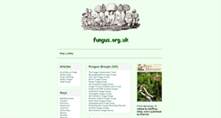 Desktop Screenshot of fungus.org.uk